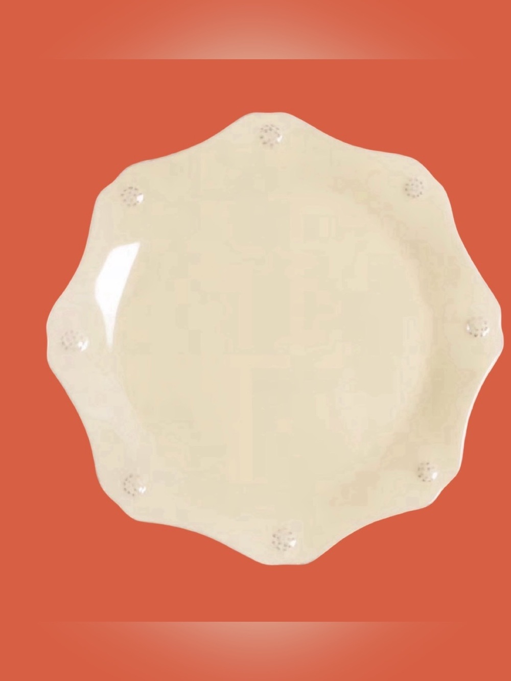 Juliana Berry and Thread Butter Yellow/Off White Desset/Bread Plate NWOT